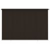 vidaXL Outdoor Roller Blind 355(W)x230(H) cm Brown HDPE