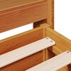 vidaXL Bed Frame without Mattress Wax Brown 120x200 cm Solid Wood Pine