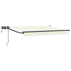 vidaXL Manual Retractable Awning with LEDs 2.5 x 2 m