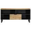 vidaXL TV Cabinet Brown 100x33x46 cm Solid Wood Mango