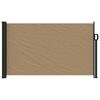 vidaXL Retractable Side Awning Taupe 120x500 cm