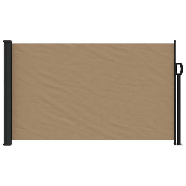 vidaXL Retractable Side Awning Taupe 120x500 cm