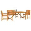 vidaXL Garden Dining Set 4 pcs Brown Solid Acacia Wood