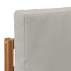 vidaXL Outdoor Middle and Corner Sofa 2 Piece Natural and Light Grey