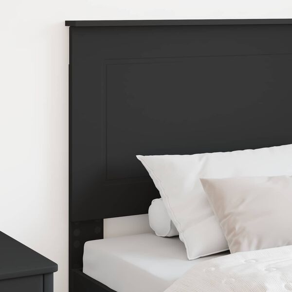 vidaXL Headboard with Headboard Black Oak 75 cm Engineered Wood