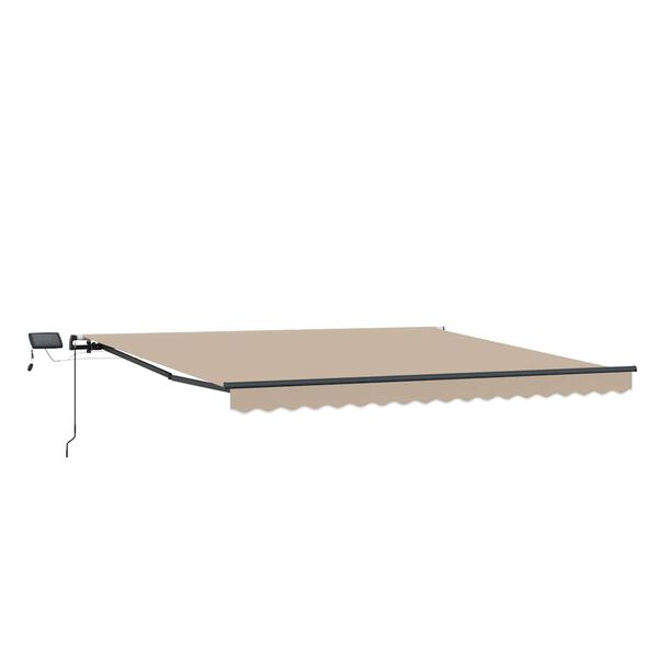 vidaXL Retractable Awning Manual Beige 450 x 300 cm Fabric