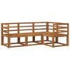 vidaXL Outdoor Sofa Set 4 pcs Natural Solid Acacia Wood