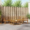 vidaXL Outdoor Sofa Set 5 pcs Natural Solid Acacia Wood