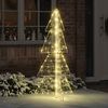 vidaXL Christmas Tree with 160 LEDs Warm White 150 cm Acrylic
