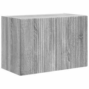 vidaXL TV Wall Cabinet 59.5 x 31 x 40 cm Grey Sonoma Engineered Wood