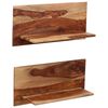 vidaXL Wall Shelves 2 pcs 58x26x20 cm Solid Acacia Wood
