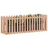 vidaXL Garden Raised Bed with Fence Design 200x50x70 cm Solid Wood Douglas