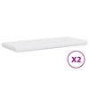 vidaXL Daybed with Trundle and Mattresses Light Grey 90x190 cm Fabric