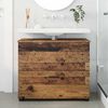 vidaXL Bathroom Cabinet with Drawer Old Wood 76.5 x 35 x 64 cm