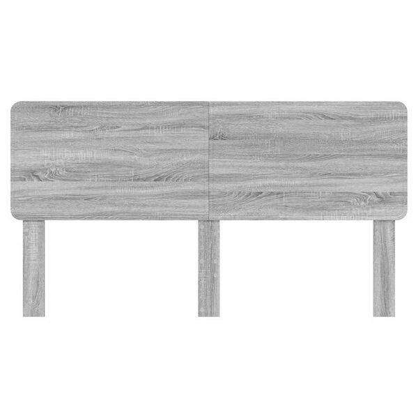 vidaXL Headboard with Headboard Grey Sonoma 180 cm Engineered wood
