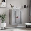 vidaXL Wall Mounted Cabinet Grey Sonoma 69.5x34x90 cm Engineered Wood