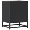 vidaXL Bedside Cabinets 2 pcs Black 40x31x50 cm Engineered Wood and Metal