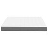 vidaXL Bed Mattress with Mattress Light Grey 180 x 200 cm Fabric