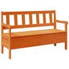 vidaXL Outdoor Bench Brown 119 x 44 x 76 cm Solid Pine Wood