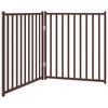 vidaXL Dog Gate Foldable 2 Panels Brown Oak 160 cm Solid Wood Fir