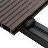 vidaXL WPC Hollow Decking Boards with Accessories 16m&sup2; 2.2m Dark Brown
