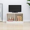 vidaXL TV Cabinet White 70x33x42 cm Solid Pinewood