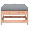 vidaXL Garden Footstools with Cushions 2pcs Solid Wood Douglas