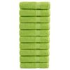 vidaXL Premium Bath Towels SOLUND 10 pcs Apple Green 100x150cm 600 gsm