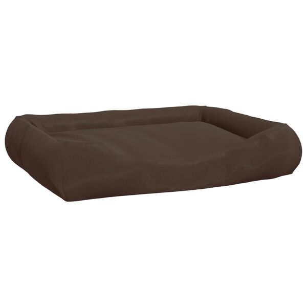 vidaXL Dog Cushion with Pillows Brown 89x75x19 cm Oxford Fabric