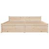vidaXL Bed Frame without Mattress Solid Wood 135x190 cm Double Double