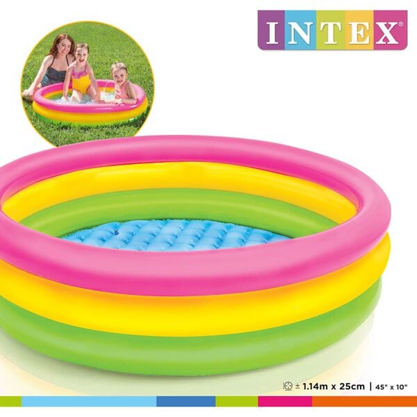 Intex Sunset Inflatable Pool 3 Rings 114x25 cm