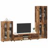 vidaXL TV Cabinet Set with Drawer FLORIN Old Wood Engineered Wood