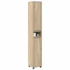 vidaXL Bathroom Cabinet Sonoma Oak 30.5 x 30 x 195 cm Engineered Wood