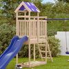 vidaXL Play Tower Brown 52.5 x 110.5 x 215 cm Solid Pine Wood