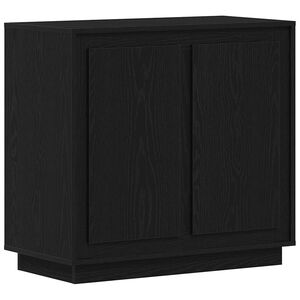 vidaXL Sideboard Black Oak 80 x 40 x 75 cm Engineered Wood