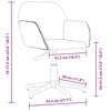 vidaXL Swivel Office Chair Light Grey Fabric