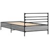 vidaXL Bed Frame without Mattress Grey Sonoma 90x190 cm Single