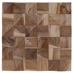 vidaXL Wall Panel 11 pcs Natural 30 x 30 x 2 cm