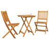 vidaXL Garden Bistro Set 3 pcs Brown Solid acacia wood