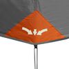 vidaXL Family Tent with LED 9-Person Light Grey and Orange Quick Release