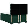 vidaXL Box Spring Bed with Mattress Dark Green 140x190 cm Velvet