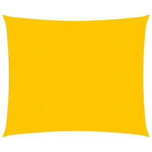 vidaXL Sunshade Sail 160 g/m&sup2; Square Yellow 5x5 m HDPE