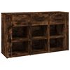 vidaXL Sideboard Smoked Oak 100x30x59.5 cm Engineered Wood