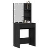 vidaXL Dressing Table Black Oak 60 x 40 x 140 cm Engineered Wood