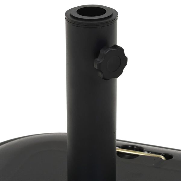 vidaXL Parasol Base Black Concrete Square 25 kg