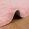 vidaXL Faux Sheepskin Rug Tafalla Pink &Oslash; 200 cm Polyester
