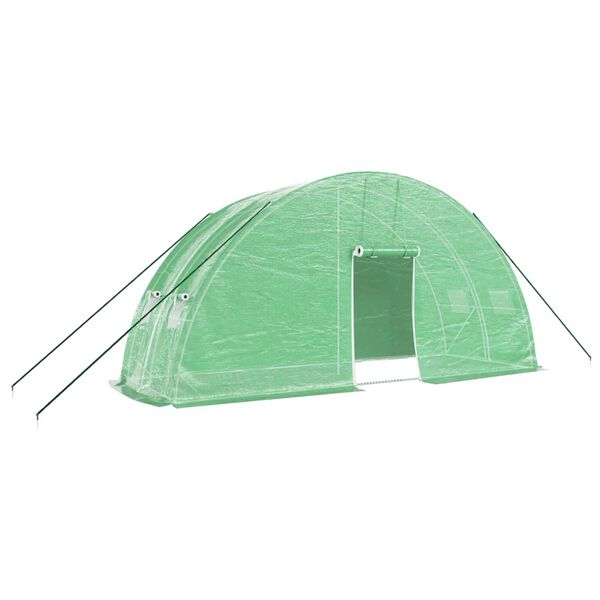 vidaXL Greenhouse with Steel Frame Green 12 m&sup2; 6x2x2.85 m