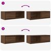 vidaXL TV Cabinets 2 pcs Brown Oak 80x31x25.5 cm Engineered Wood