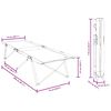 vidaXL Folding Camping Bed Folding Leaf 2 pcs Forest 206 x 76 x 74 cm