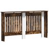 vidaXL Radiator Cover Smoked Oak 152 x 19 x 81.5 cm Engineered Wood
